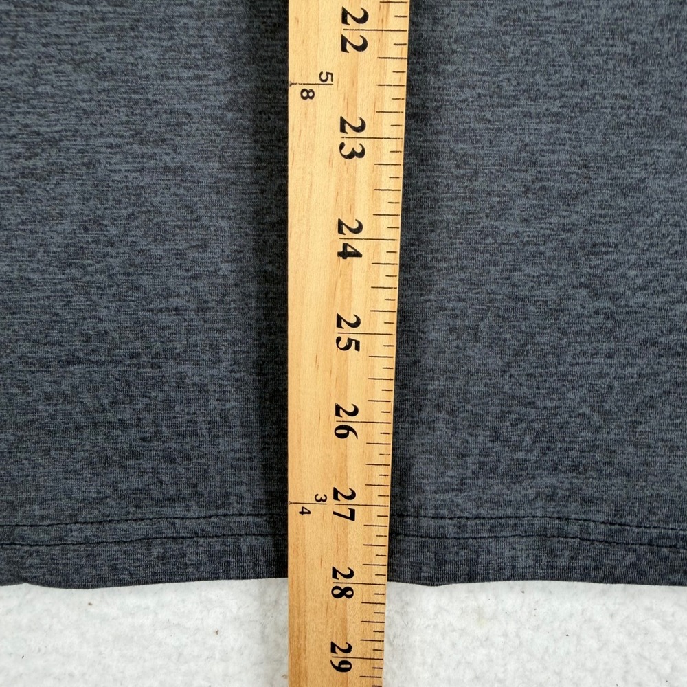 Tek Gear Quarter Zip Pullover Mens M Charcoal Gray Soft Tek UPF 40 Thumbhole NEW - Picture 7 of 8